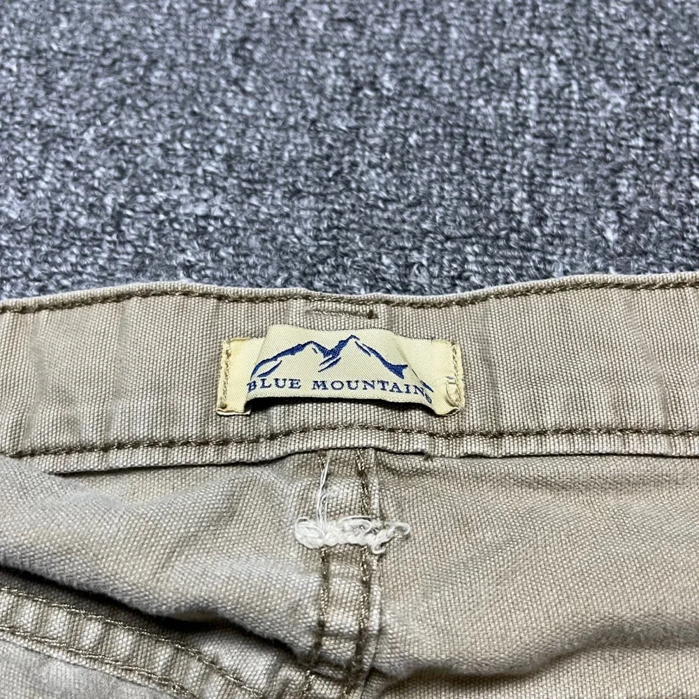 Blue Mountain Carpenter Pants 32x30 Tan Canvas Utility Workwear Trousers